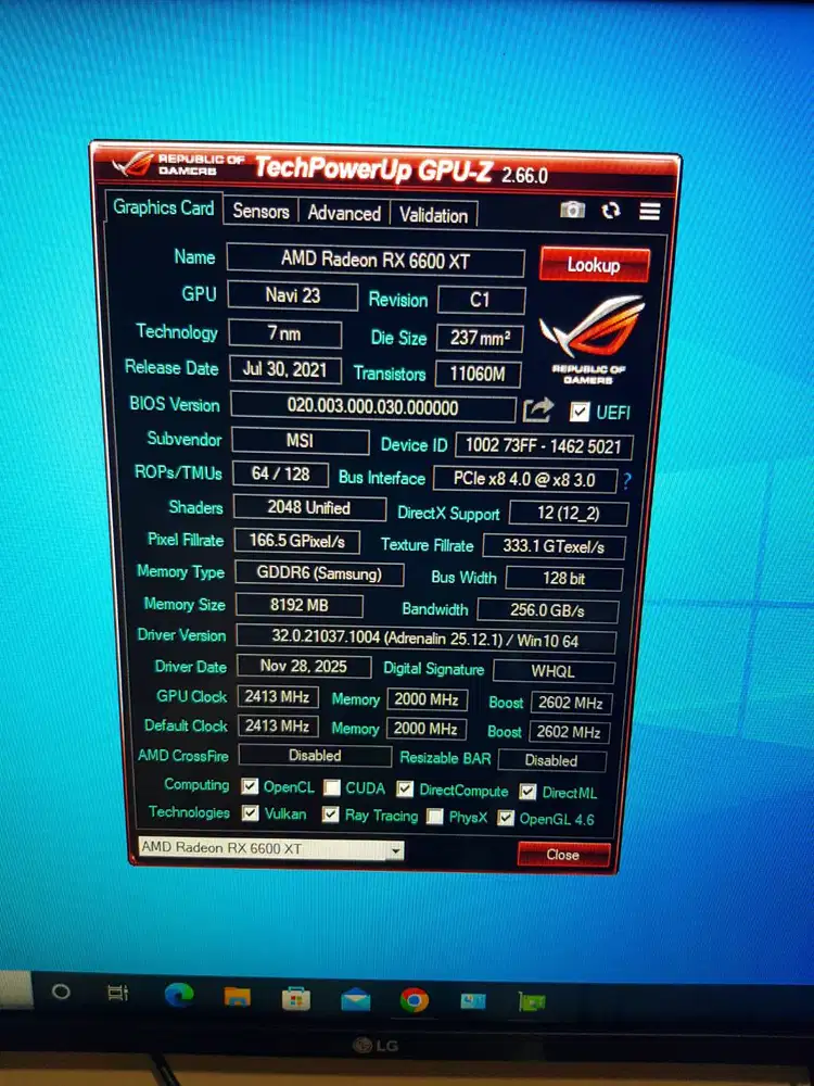 PC intel i7 4790k RX6600XT Digital ARGB