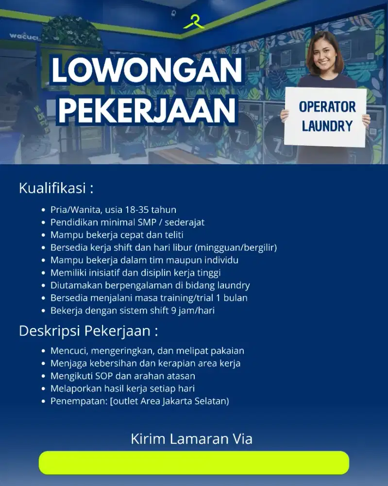 Loker Operator Laundry