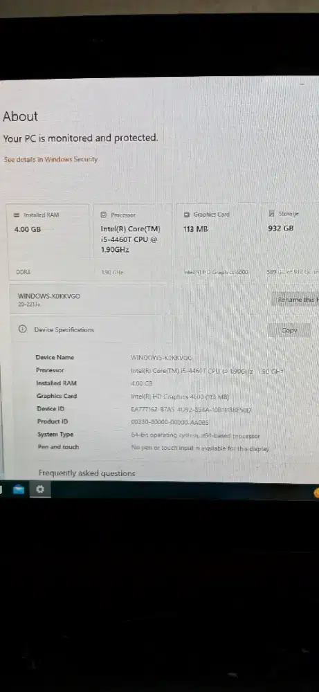 Komputet Desktop HP 20