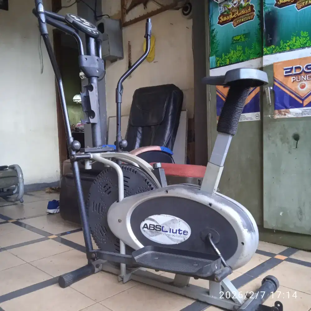 DIJUAL alat olah raga / fitnes sepeda statis merk ABSOLUTE