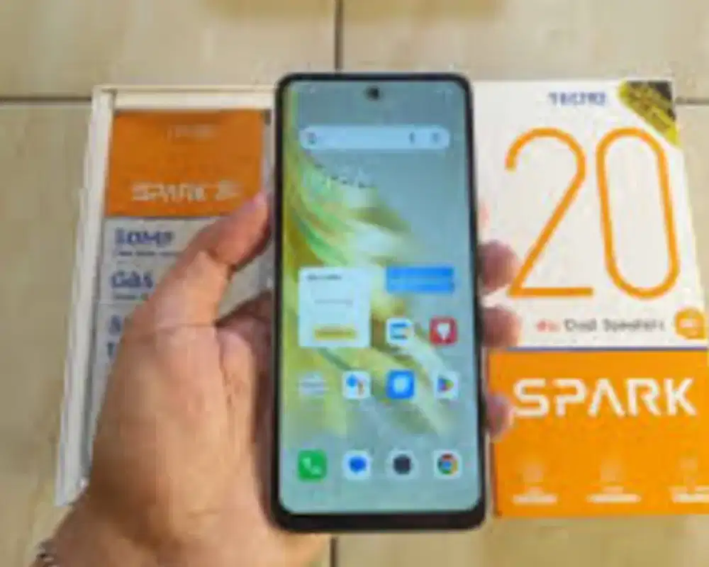 HP Techo Spark 20, Fullset, Ram 8/128, NFC, Mulus, Full Original