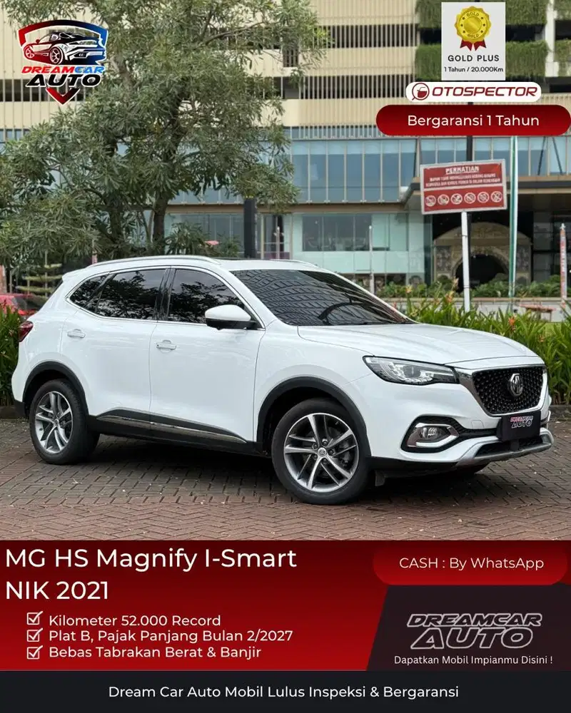 [ KM 52RB ] MG HS Magnify I-Smart 2021 ismart Putih Non Ignite Excite
