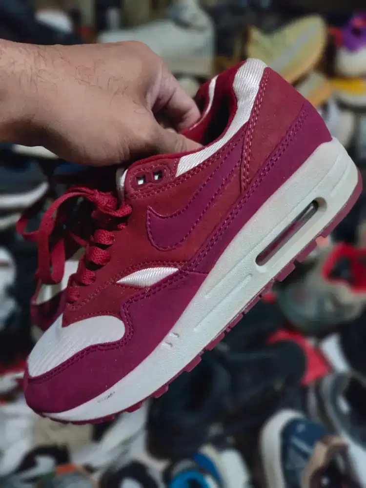 Nike Airmax 1 red maroon, size 38