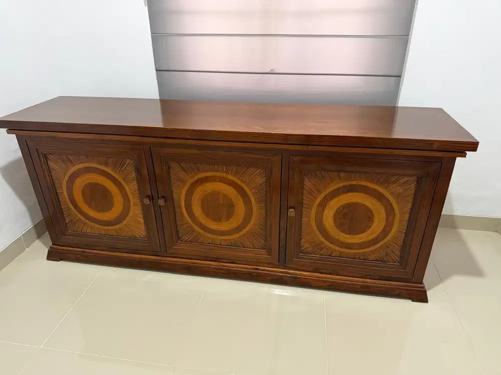 Exotic teak wood cabinet