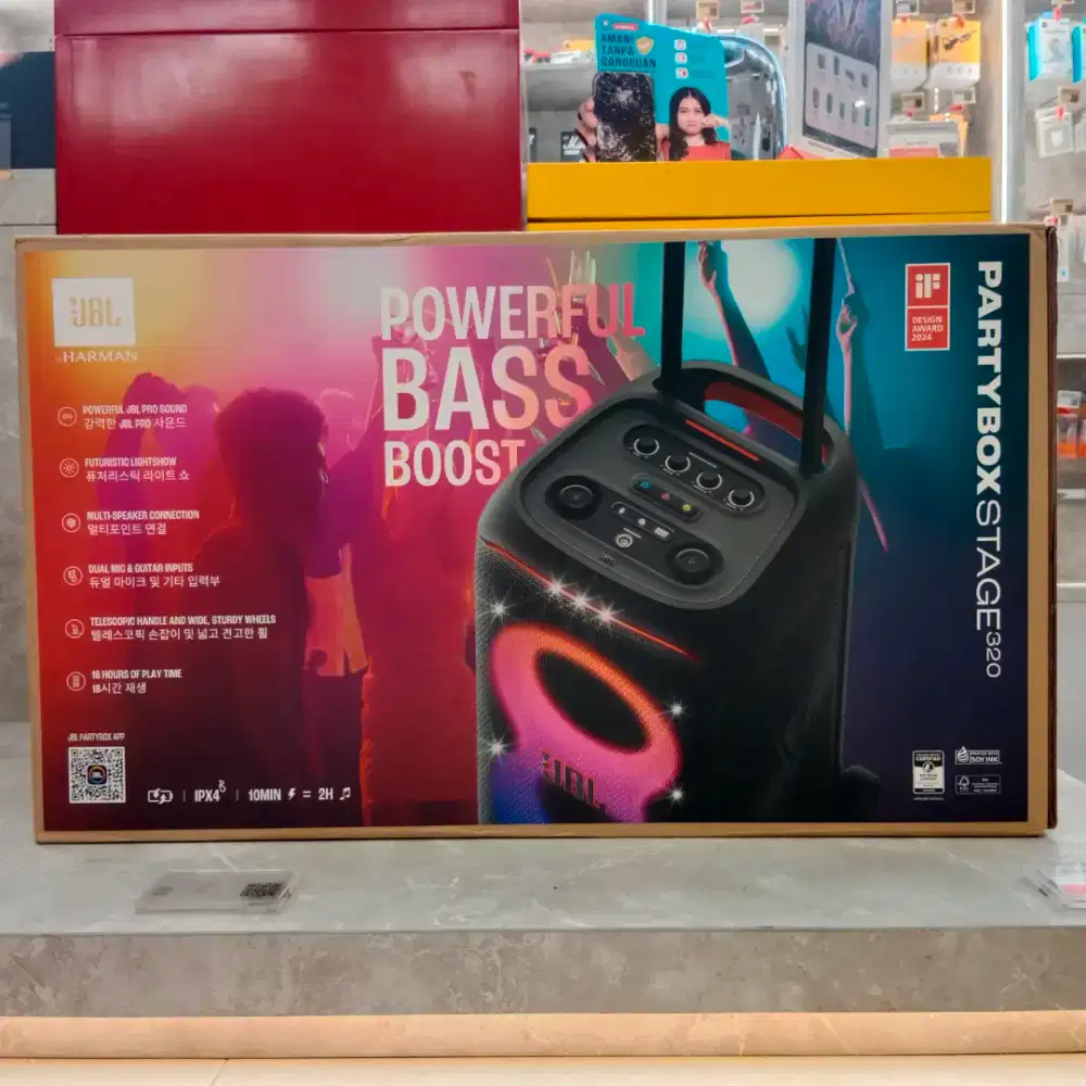 Speakee JBL PARTYBOX STAGE 320 Original Garansi Resmi