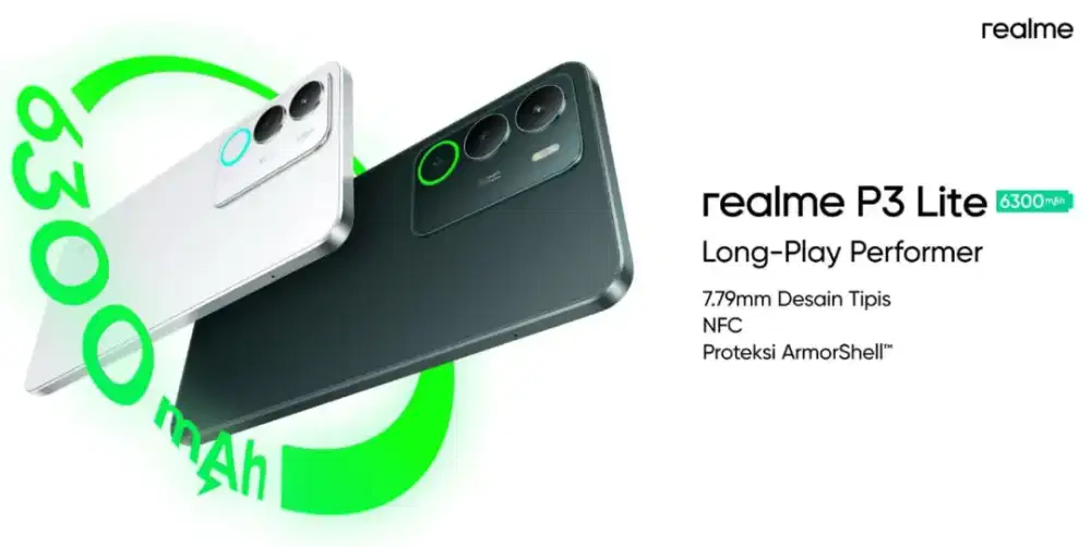 Terbaru Realme P3 lite Ram 12GB Baru Segel Garansi resmi