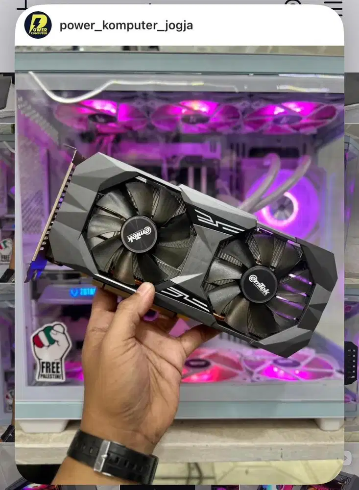 VGA GTX 1660 6GB Mulus Normal Suhu Adem Garansi harga 1,8 jt aja