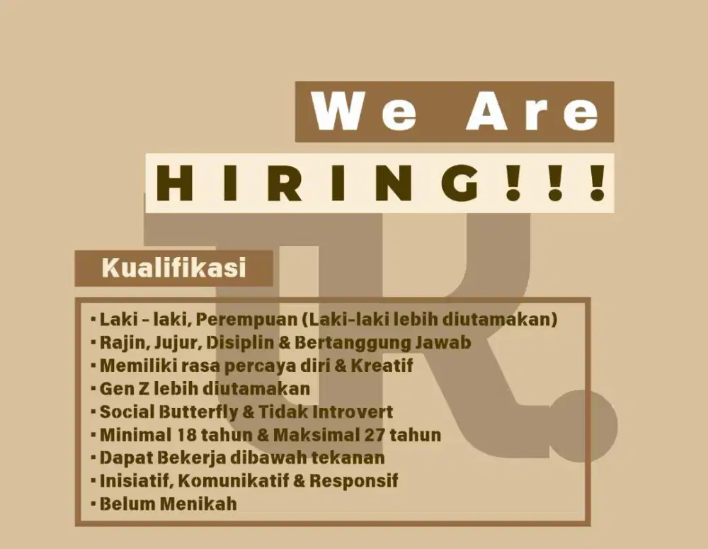 Loker Minicafe/Warkop