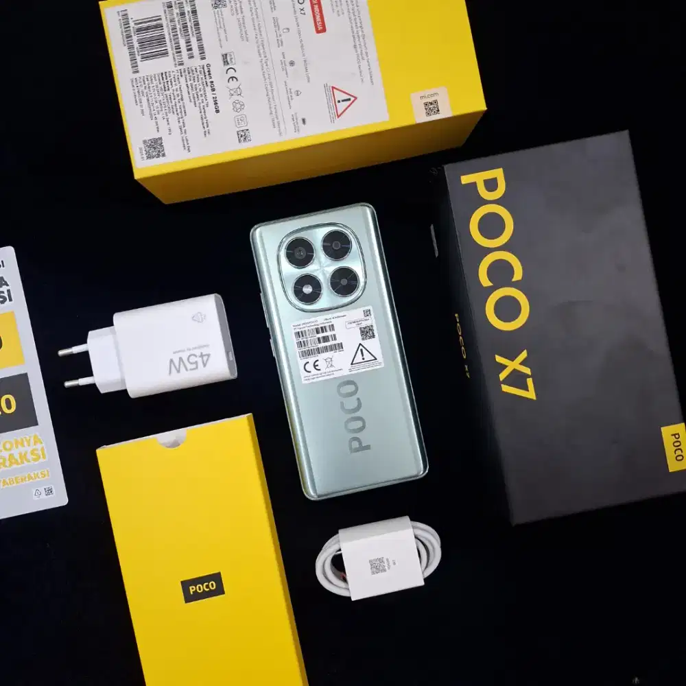 Poco X7 8/256 Fulset mulus Pemakaian Singkat