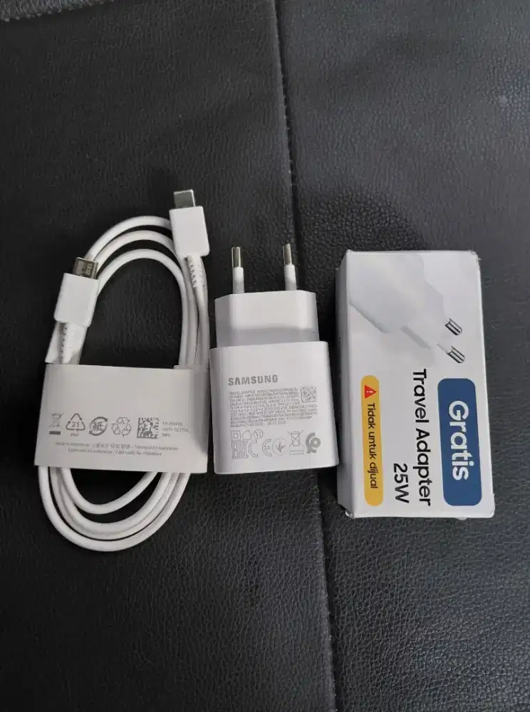 Charger original & kabel data samsung copotan samsung A17 5G