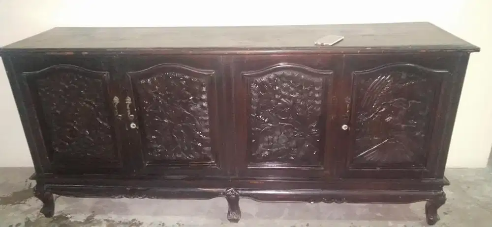 Meja TV Jati Tua NEGO Rak Kayu