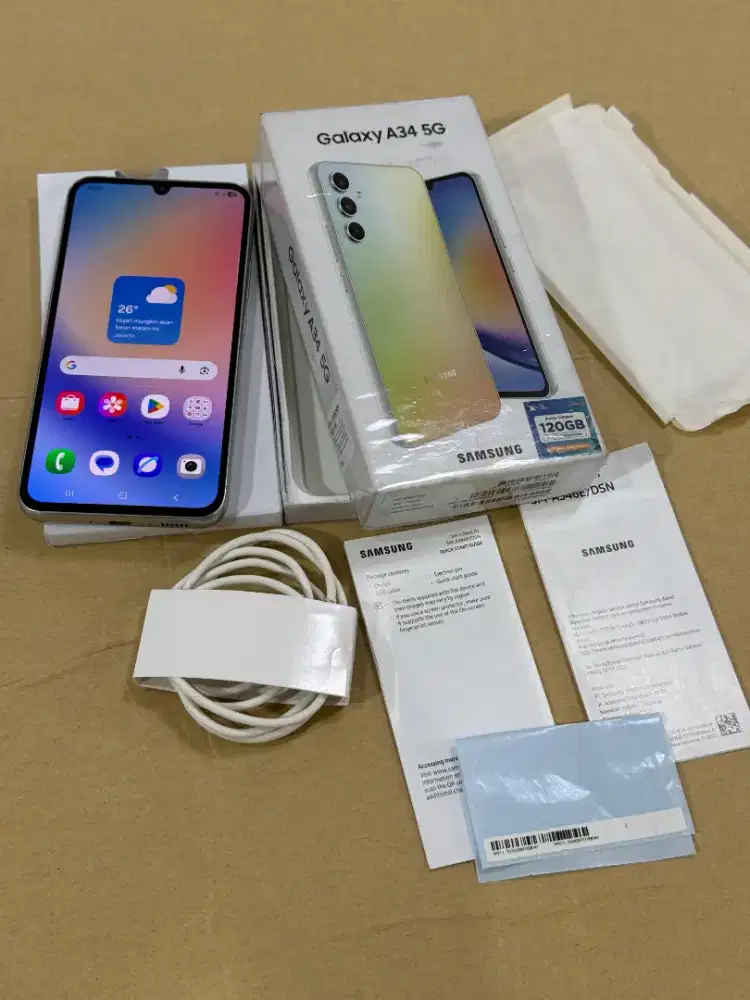 Samsung Galaxy A34 5G 8/256GB 120Hz NFC Fullset Mulus Original