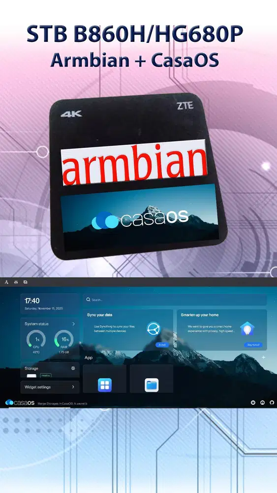 STB B860H/HG680P - CASAOS HOME SERVER READY!