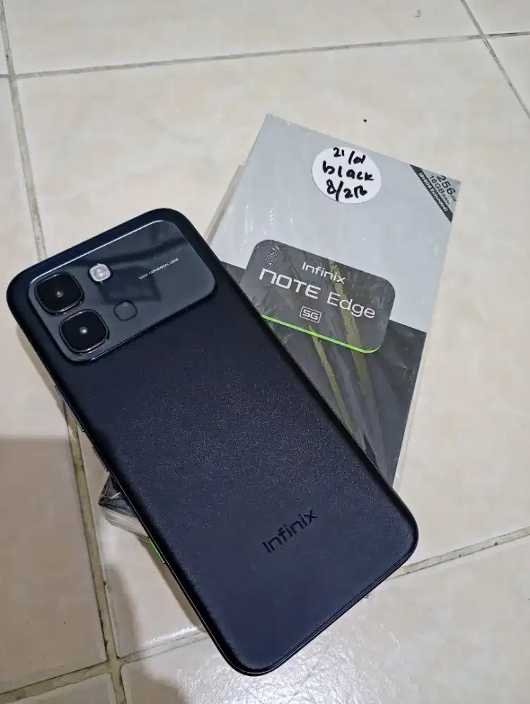 Infinix Note Edge 5G 8/256gb umur seminggu