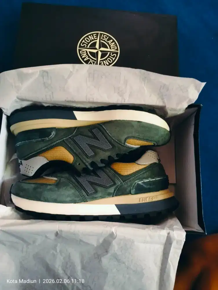 Sepatu New Balance 574 Legacy Stone Island