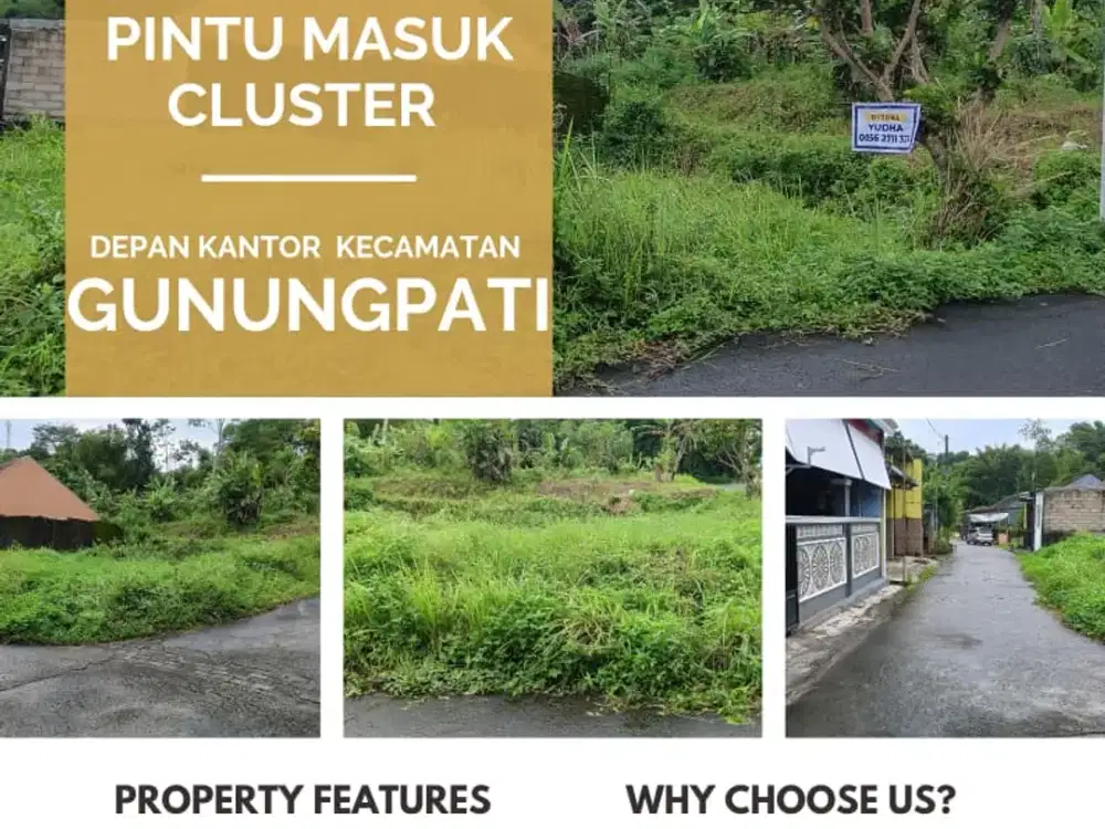 Kavling Hook Siap Bangun Dalam Perumahan Depan Kecamatan Gunungpati