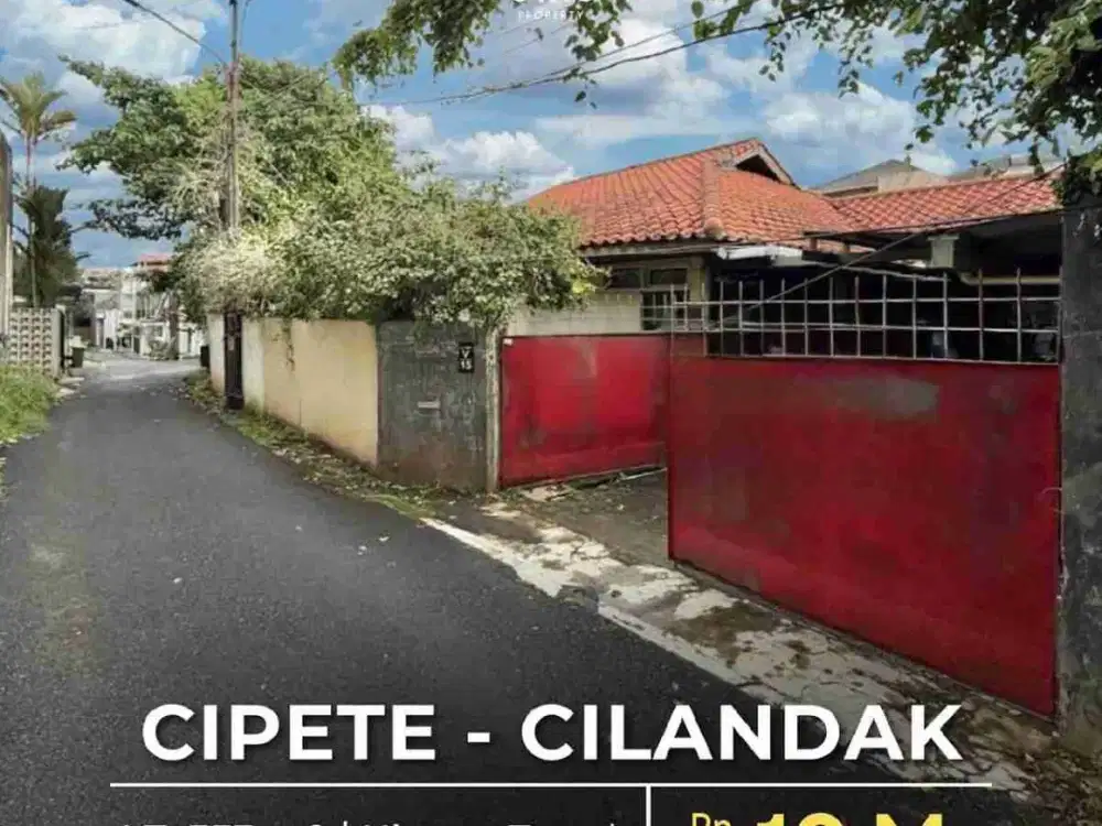 Rumah Cipete hitung tanah