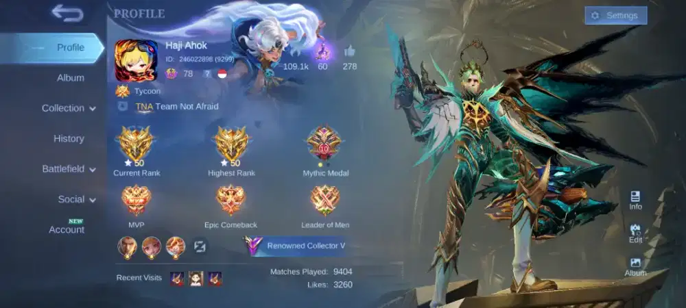 Akun ML Milik pribadi M7 pass aktif