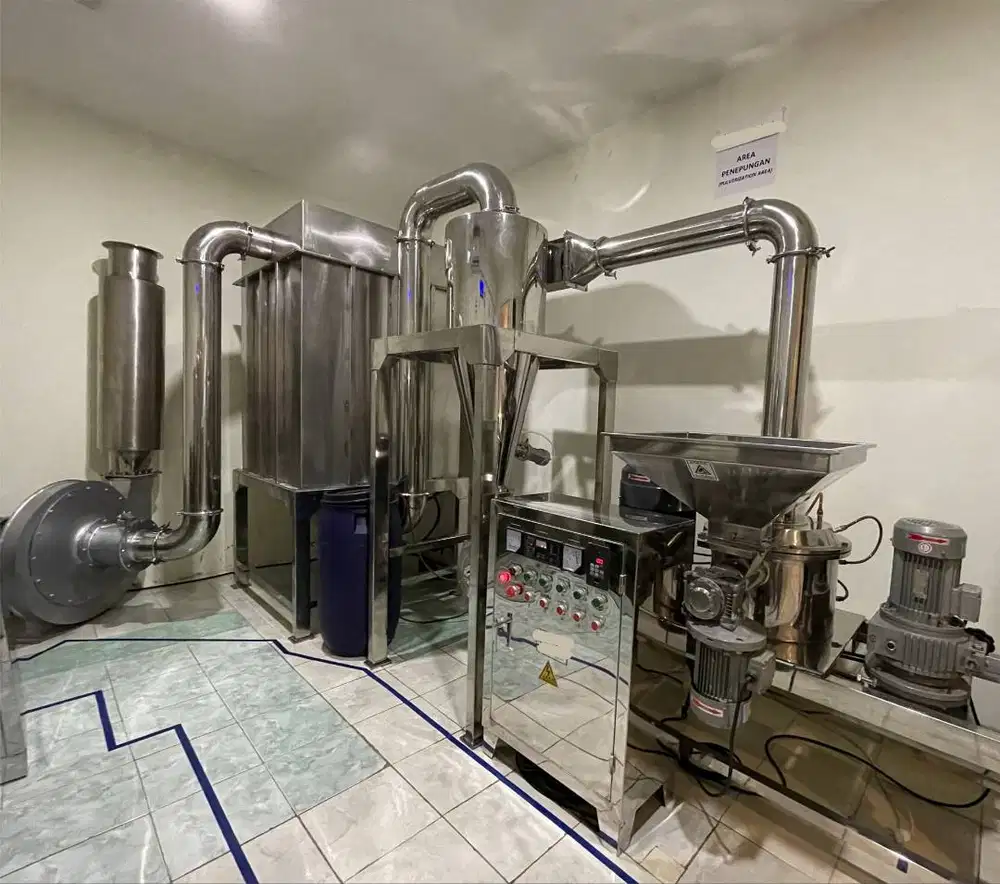 Mesin Air Classifier Mill Industri Mesin Pangan Farmasi Penepung 200kg