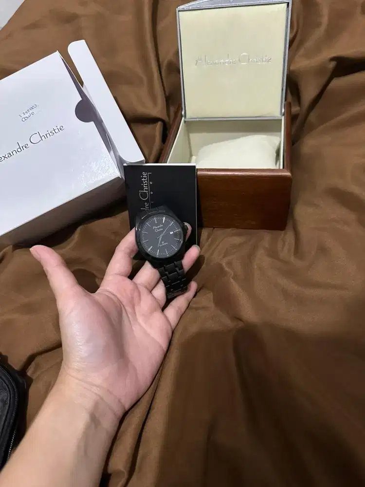 Jam Tangan Alexandre Christie Black Man