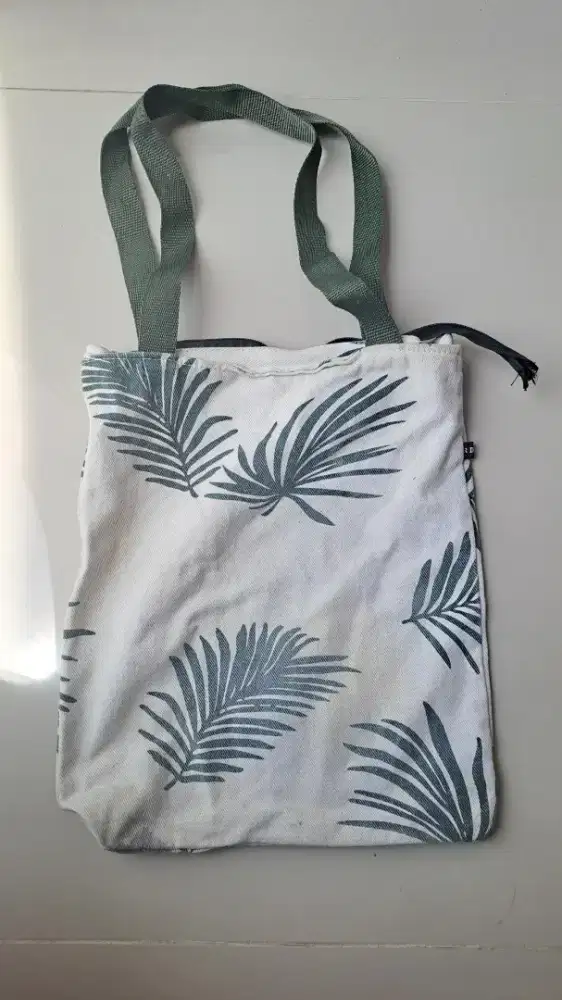 Totebag wanita beige hijau