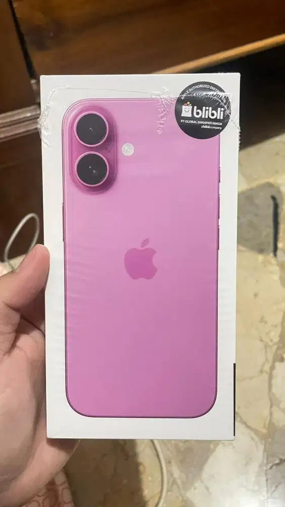 IPHONE 16 PINK 128GB NEW MASIH DI SEGEL ORIGINAL