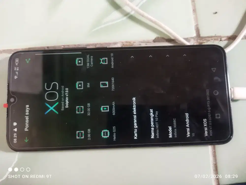 Infinix Hot 10 Play 2/32GB Batangan