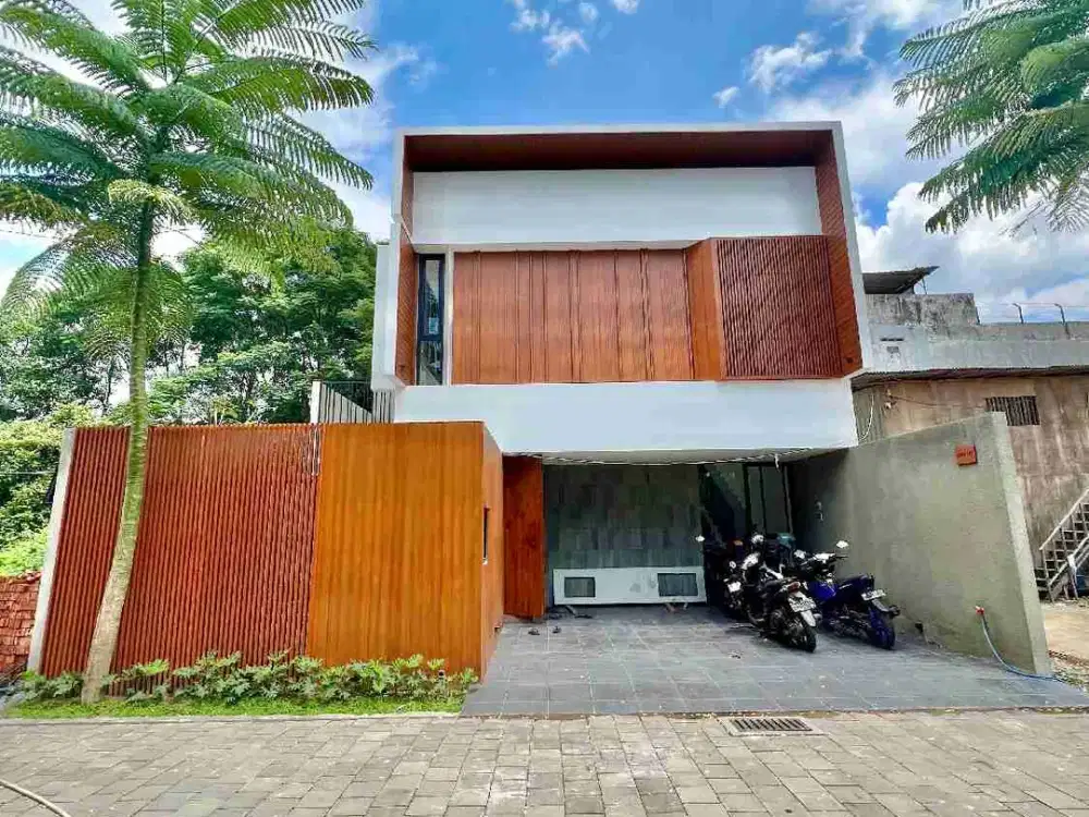 Dijual rumah mewah konsep jawandi tropical +kolam renang dalam cluster condongcatur