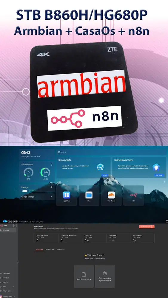 STB - Ram 2GB - n8n Automation