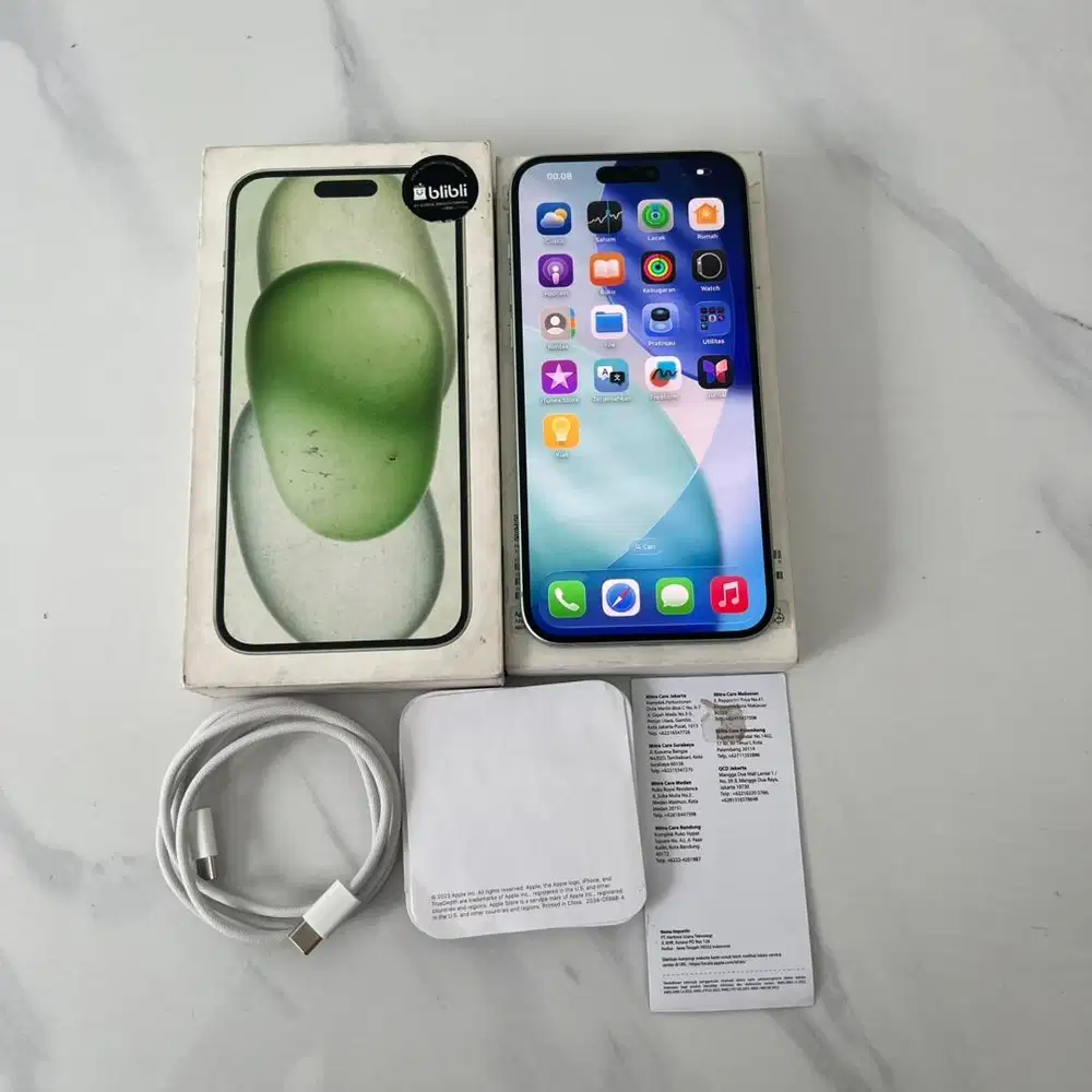 iPhone 15 Plus 128gb iBox Mulus Fullset