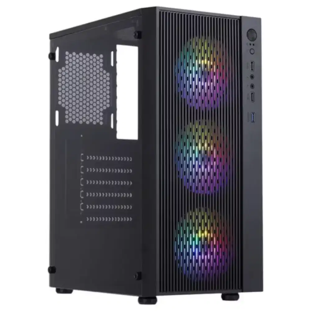 Casing PC Gaming Raptor Sentinel With 3 RGB Fan