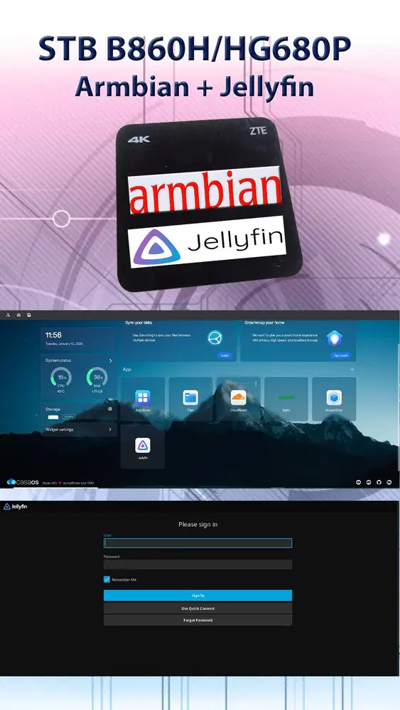 STB - Ram 2GB - Jellyfin - Home Entertainment