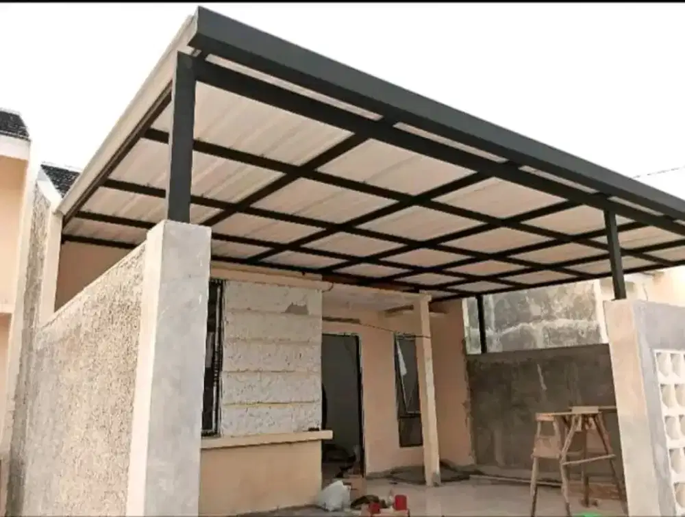 Kanopi atap alderon include talang air part 028