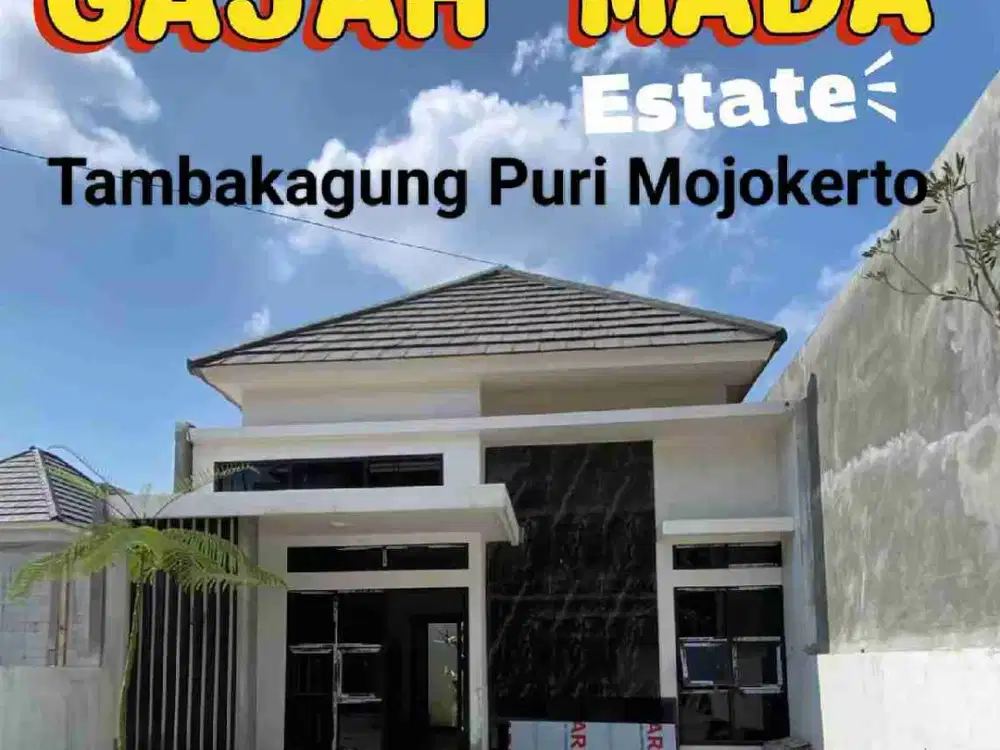 di jual rumah free desain Gajah Mada Estate Tambakagung puri mojokerto