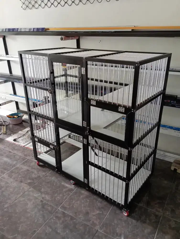 Kandang kucing 2 kamar atau pintu jumbo