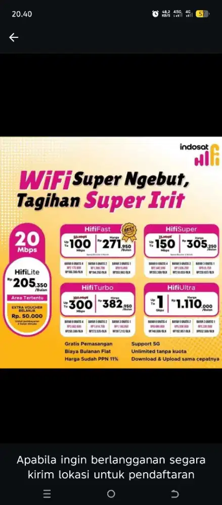 wifi MNC play Indosat hifi