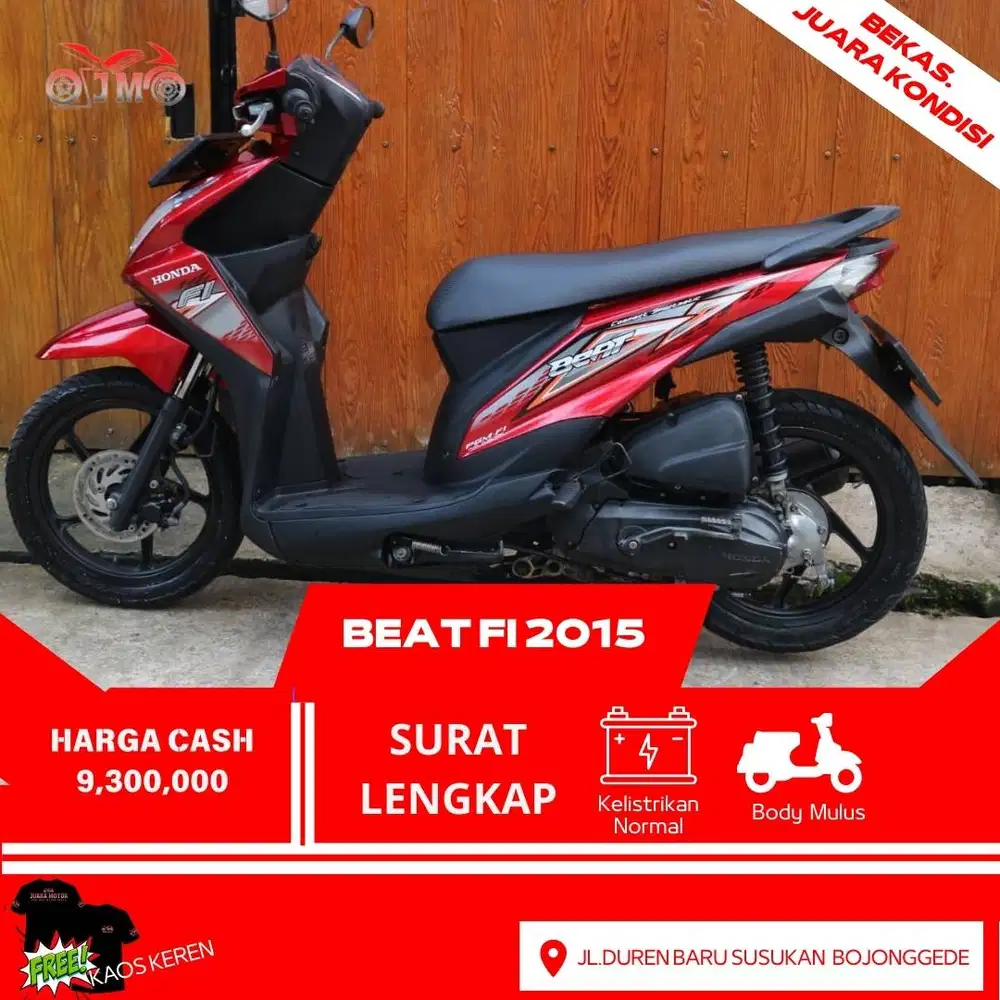 HONDA BEAT 2015 PAJAK AKTIF SURAT LENGKAP MESIN SEGEL SIAP PAKAI