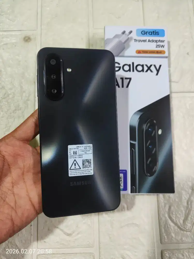 Samsung a17 ram 8/128 fullset no minus no cacad
