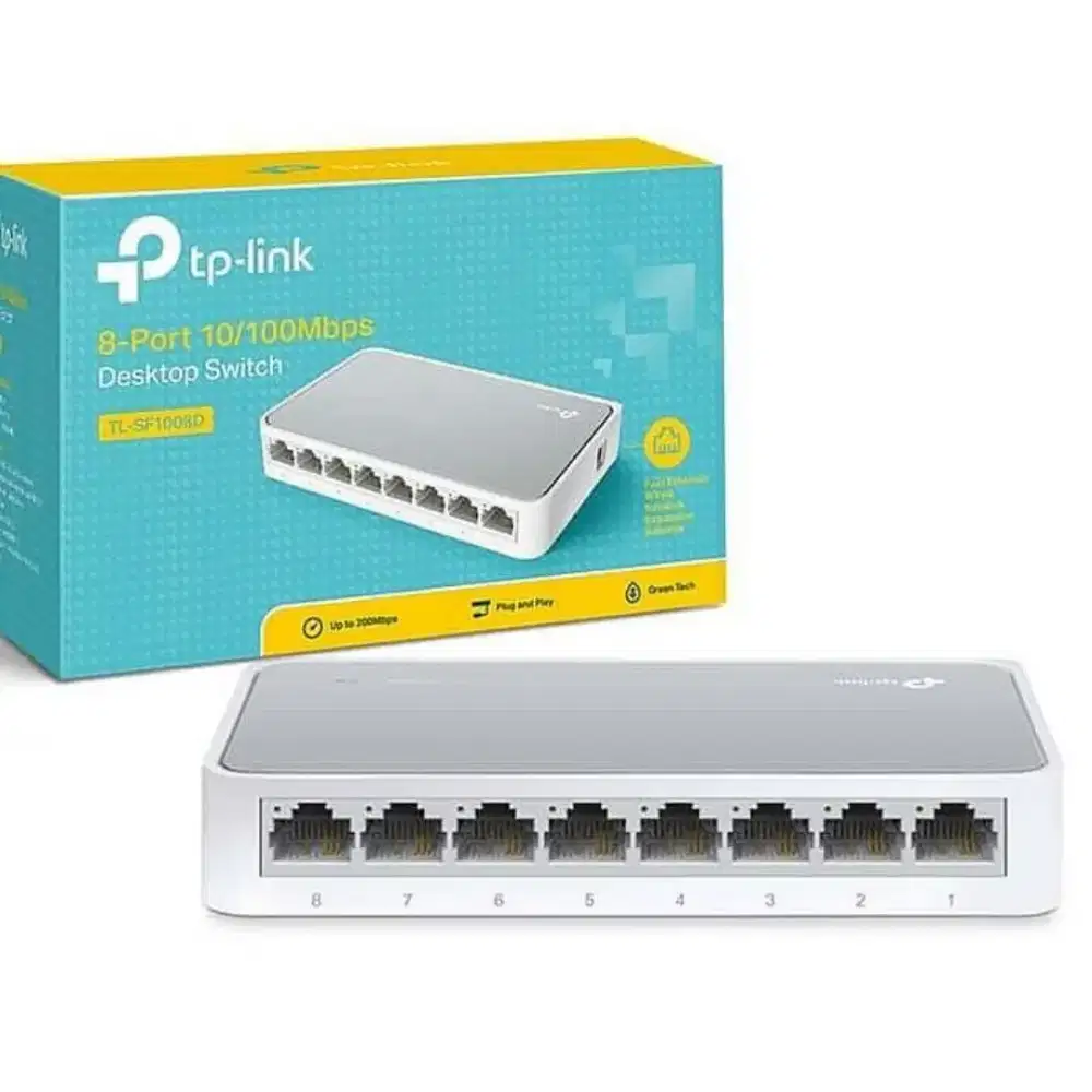 TP Link TL-SF1008D 8-Port 10/100Mbps Desktop Switc