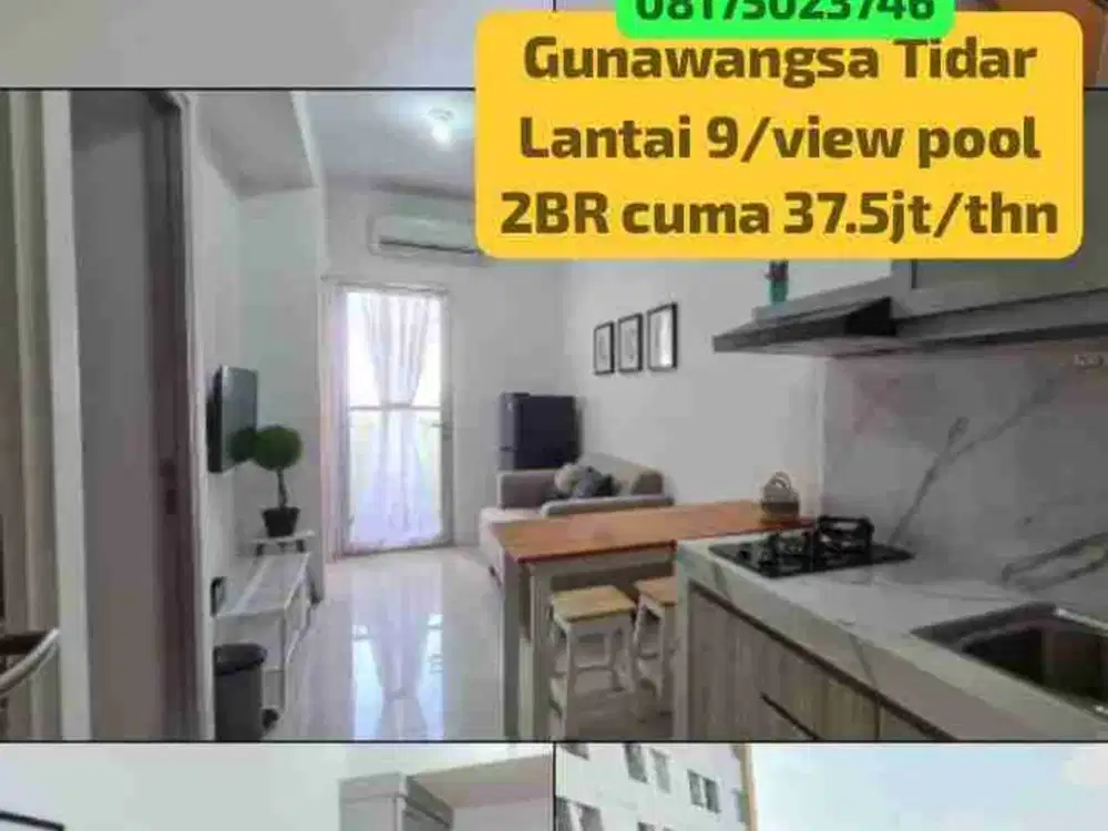 apartement 2 kamar siap huni tengah kota surabaya