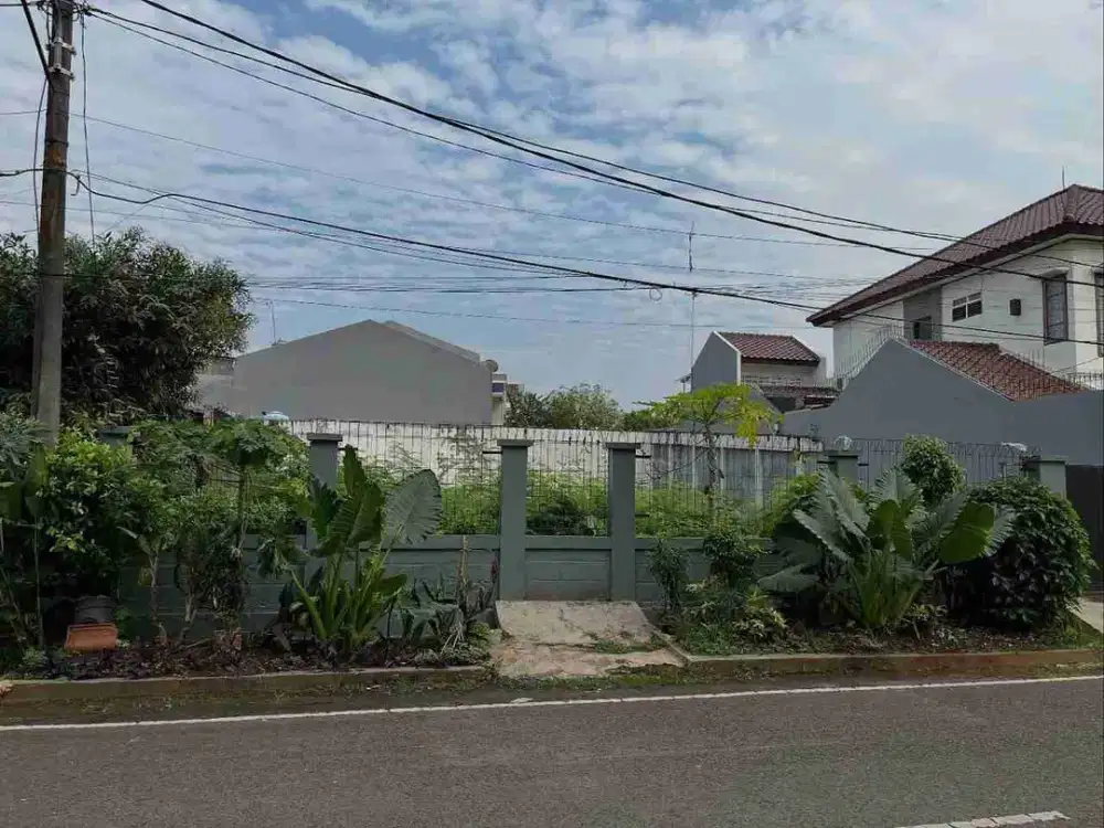 Tanah strategis murah 480 m (20x24) pinggir jalan komplek perumahan di pondok kelapa duren sawit