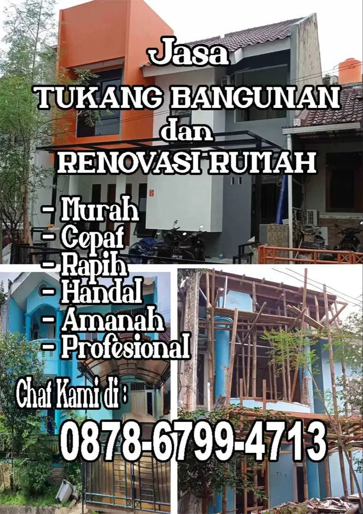 JASA RENOVASI dan Bangun Rumah Berpengalaman, Murah, Amanah