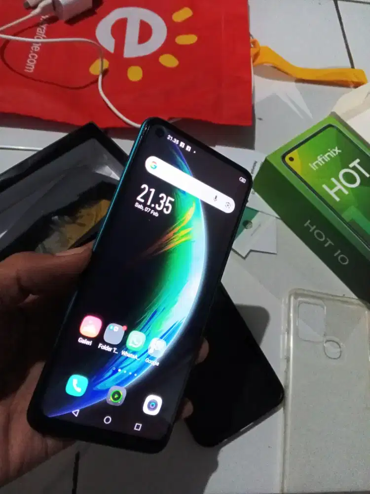 infinix hot 10 6/128 fullset muluss