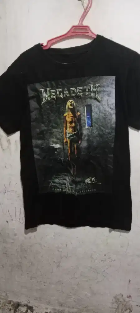 Baju band megadeth sz l