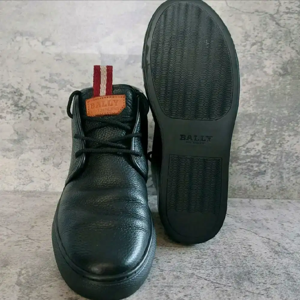 Sepatu BALLY Full Black Leather