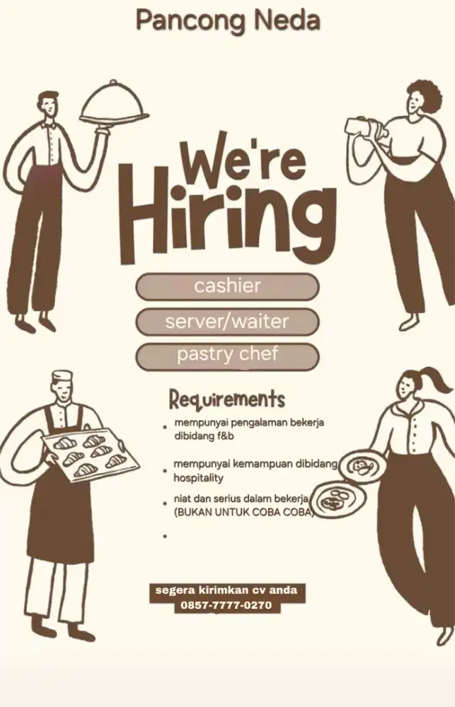 Lowongan pekerjaan segera