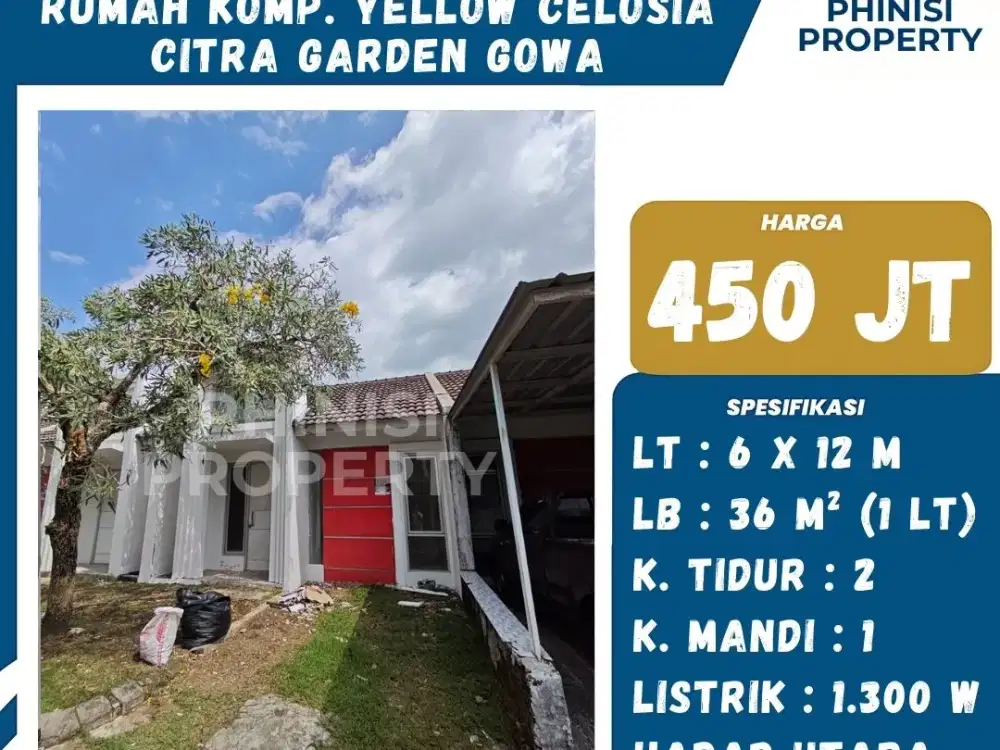 Dijual Rumah Murah di Citra Garden Gowa