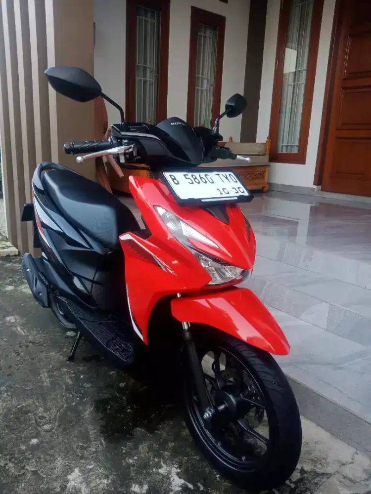 LOW KM! NEW HONDA BEAT SPORTY ALARM PAJAK PANJANG FULL ORI KAYA BARU!!