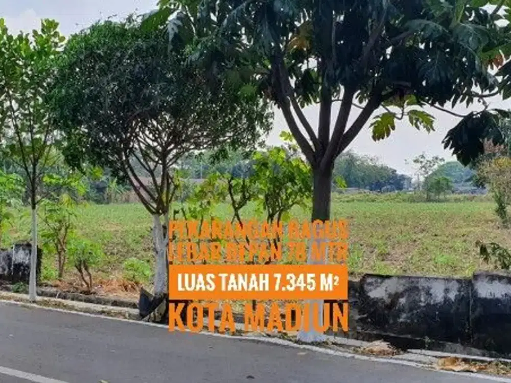 (N) Dijual Tanah Pekarangan, Dpn RS Griya Husada KOTA MADIUN, Lokasi Istimewa
