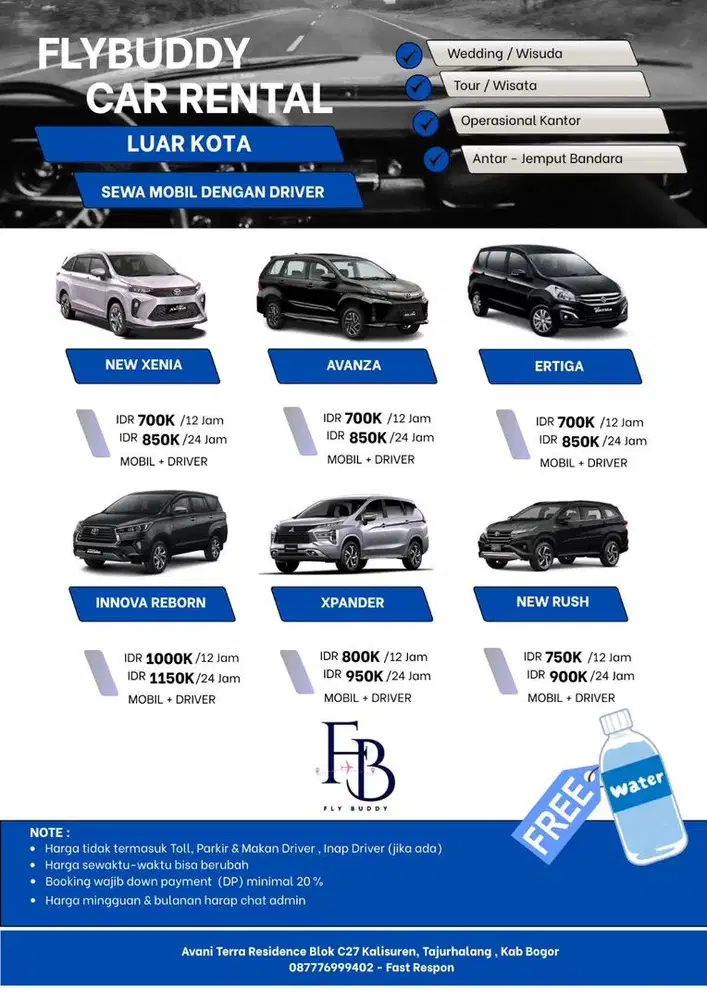 Sewa Mobil Matic dengan Driver